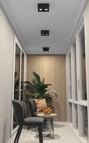 DK3085-BK+CH Светильник накладной IP 20, 10 Вт, GU5.3, LED, черный/хром, пластик в Златоусте - zlatoust.ok-mebel.com | фото 2