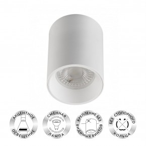 DK3110-WH Светильник накладной IP 20, 10 Вт, GU5.3, LED, белый, пластик в Златоусте - zlatoust.ok-mebel.com | фото