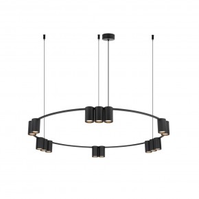 DK4067-BK Подвесной светильник ORBIT, IP20, 15xGU10 LED до 15 Вт, черный матовый, алюминий в Златоусте - zlatoust.ok-mebel.com | фото 3