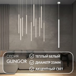 DK4303-WH Подвесной светильник со встроенным светодиодом, 5W, IP 20, 3000K, белый, алюминий в Златоусте - zlatoust.ok-mebel.com | фото 3