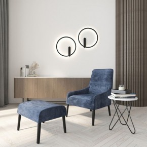 DK5035-BK Бра ROUND со светодиодом, IP20, 24W, 3000/4000/6500K, черный, алюминий в Златоусте - zlatoust.ok-mebel.com | фото 8