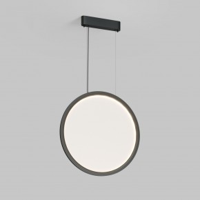 DK6606-BK Подвесной вертикальный светильник Veil со светодиодом H1700 d600 220V 48W 3000-6000K IP20 черный алюминий в Златоусте - zlatoust.ok-mebel.com | фото