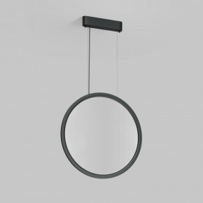 DK6606-BK Подвесной вертикальный светильник Veil со светодиодом H1700 d600 220V 48W 3000-6000K IP20 черный алюминий в Златоусте - zlatoust.ok-mebel.com | фото 2