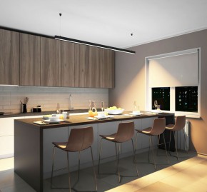 DK9203-BK Линейный светильник 52W 2000mm 3000K, черный в Златоусте - zlatoust.ok-mebel.com | фото 5