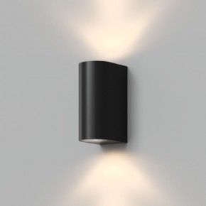 DK9791-BK Настенный уличный светильник NARVIK, IP44, 2хGU10 LED, до 15 Вт, черный, алюминий в Златоусте - zlatoust.ok-mebel.com | фото