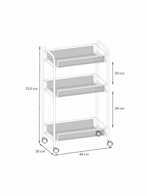 Э 322 С Этажерка "Ладья 2К" Серый в Златоусте - zlatoust.ok-mebel.com | фото 2