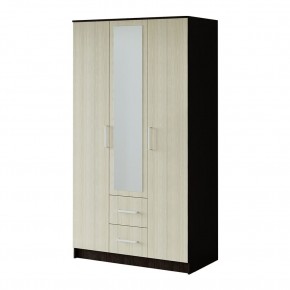 ФИЕСТА Шкаф 3-х створчатый (венге/лоредо) в Златоусте - zlatoust.ok-mebel.com | фото
