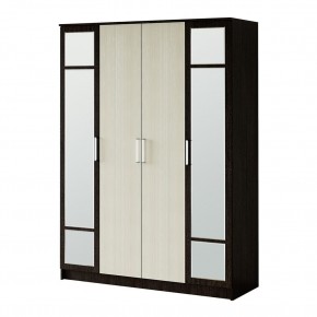 ФИЕСТА Шкаф 4-х створчатый NEW (венге/лоредо) в Златоусте - zlatoust.ok-mebel.com | фото