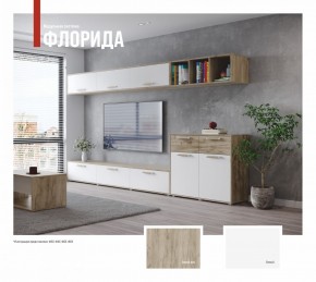 ФЛОРИДА Гостиная (модульная) дуб серый/белый в Златоусте - zlatoust.ok-mebel.com | фото