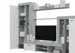 Гостиная Дельта (Бетон/Белый) в Златоусте - zlatoust.ok-mebel.com | фото 2