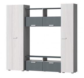 Гостиная Эмми (Анкор светлый/Графит) в Златоусте - zlatoust.ok-mebel.com | фото 2