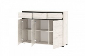 ГРЕТТА Комод 3С3Я 3дв, 3ящ (дуб крафт) в Златоусте - zlatoust.ok-mebel.com | фото 2