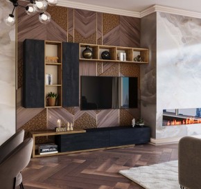 ХЛОЯ Гостиная (Дуб Вотан/Обсидиан) модульная в Златоусте - zlatoust.ok-mebel.com | фото 11