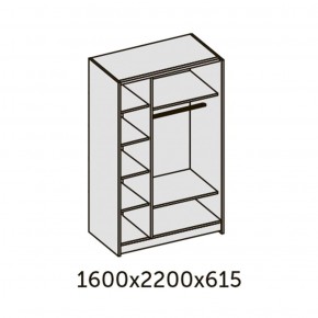 ИННЭС-5 Шкаф-купе 2-х дв. 1600 (2дв. Ф1 - венге) в Златоусте - zlatoust.ok-mebel.com | фото 2