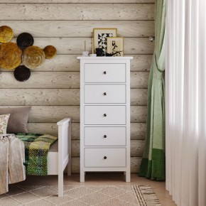 Комод 05 Кантри белый с пятью ящиками в Златоусте - zlatoust.ok-mebel.com | фото 4