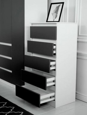 Комод 600 Парус (Белый/Графит) в Златоусте - zlatoust.ok-mebel.com | фото 2