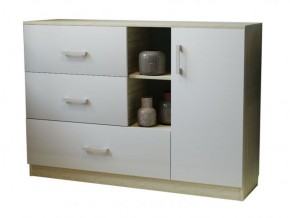 Комод К-3.1 (Дуб сонома/Белый жемчуг) в Златоусте - zlatoust.ok-mebel.com | фото