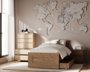 Комод КАСТОР с пятью ящиками, цвет Дуб Сонома в Златоусте - zlatoust.ok-mebel.com | фото 3