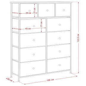 Комод Leset Линкс 11 ящиков (МДФ) в Златоусте - zlatoust.ok-mebel.com | фото 12