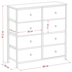 Комод Leset Линкс 8 ящиков (МДФ) в Златоусте - zlatoust.ok-mebel.com | фото 12