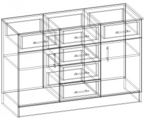 СОФИЯ Комод К1200 2Д (венге/дуб белфорт) в Златоусте - zlatoust.ok-mebel.com | фото 3