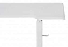 Компьютерный стол Маркос с механизмом подъема 140х80х75 белый / шагрень белая в Златоусте - zlatoust.ok-mebel.com | фото 8