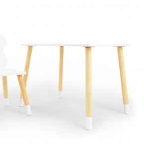Комплект детской мебели стол и стул Корона (Белый/Белый/Береза) в Златоусте - zlatoust.ok-mebel.com | фото 2