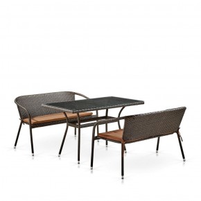 Комплект мебели из иск. ротанга T286A/S139A-W53 Brown в Златоусте - zlatoust.ok-mebel.com | фото 2