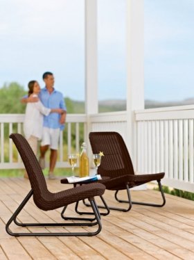 Комплект мебель Рио Патио (Rio Patio set) виски-коричневый в Златоусте - zlatoust.ok-mebel.com | фото 3