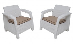 Комплект на балкон Yalta Balcony Set (Ялта) белый в Златоусте - zlatoust.ok-mebel.com | фото 4