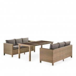 Комплект плетеной мебели T365/S65B-W65 Light Brown в Златоусте - zlatoust.ok-mebel.com | фото