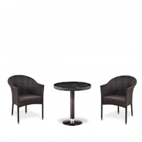 Комплект плетеной мебели T601/Y350A-W53 Brown (2+1) в Златоусте - zlatoust.ok-mebel.com | фото 1