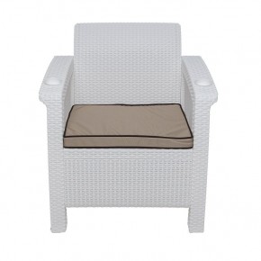 Комплект уличной мебели Yalta Premium Terrace Set (Ялта) белый (+подушки под спину) в Златоусте - zlatoust.ok-mebel.com | фото 6
