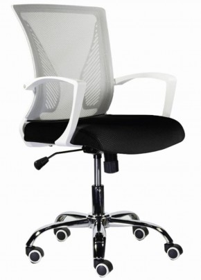 Кресло BRABIX "Wings MG-306" (пластик белый, хром, сетка, серое/черное) 532010 в Златоусте - zlatoust.ok-mebel.com | фото