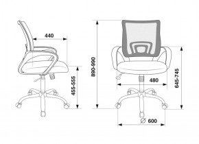 Кресло Бюрократ CH-695N/SL/BL/TW-11 синий TW-05 черный TW-11 в Златоусте - zlatoust.ok-mebel.com | фото 4