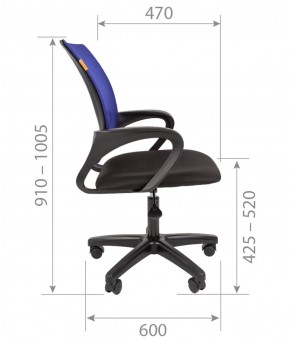 Кресло для оператора CHAIRMAN 696  LT (ткань стандарт 15-21/сетка TW-01) в Златоусте - zlatoust.ok-mebel.com | фото 5