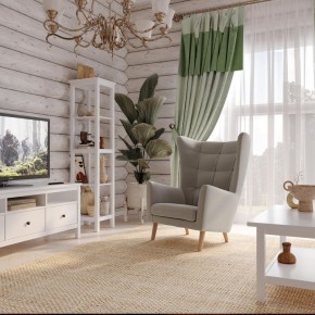 Кресло для отдыха Саари светло-серое, ткань рогожка в Златоусте - zlatoust.ok-mebel.com | фото 4