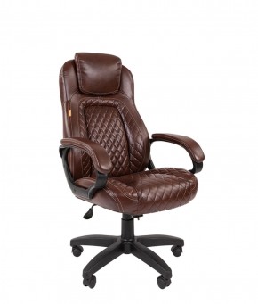 Кресло для руководителя  CHAIRMAN 432 (Экокожа коричневая) в Златоусте - zlatoust.ok-mebel.com | фото 1