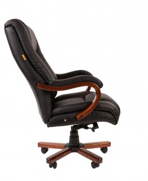 Кресло для руководителя CHAIRMAN  503 (Кожа) Черное в Златоусте - zlatoust.ok-mebel.com | фото 3