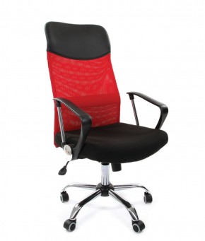 Кресло для руководителя CHAIRMAN 610 N (15-21 черный/сетка красный) в Златоусте - zlatoust.ok-mebel.com | фото 1