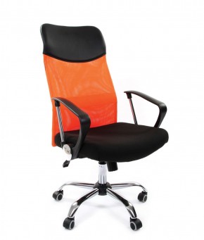 Кресло для руководителя CHAIRMAN 610 N (15-21 черный/сетка оранжевый) в Златоусте - zlatoust.ok-mebel.com | фото 1