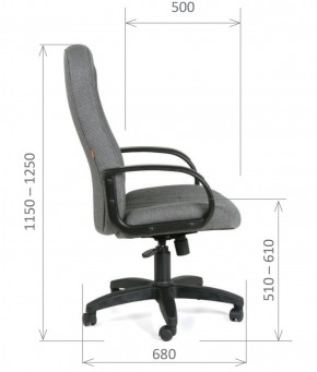 Кресло для руководителя  CHAIRMAN 685 СТ (ткань стандарт 10-356 черная) в Златоусте - zlatoust.ok-mebel.com | фото 6