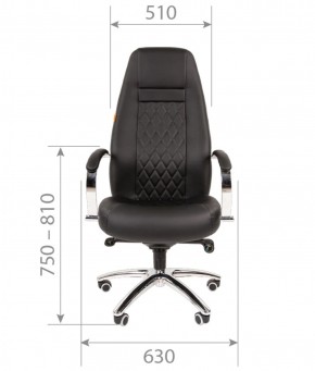 Кресло для руководителя CHAIRMAN 950 (Экокожа) Черное в Златоусте - zlatoust.ok-mebel.com | фото 4