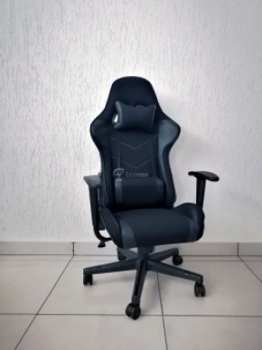 Кресло геймерское Barneo K-50 (черная сетка черные вставки) в Златоусте - zlatoust.ok-mebel.com | фото 1