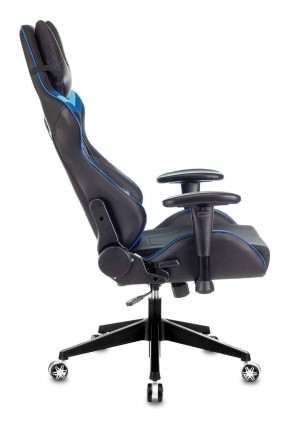 Кресло игровое Бюрократ VIKING 4 AERO BLUE черный/синий в Златоусте - zlatoust.ok-mebel.com | фото 2