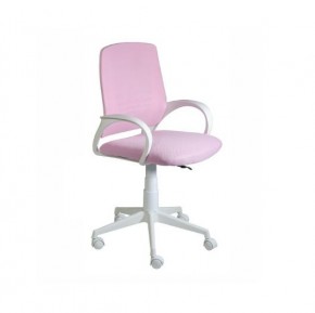 Кресло Ирис White сетка/ткань розовая в Златоусте - zlatoust.ok-mebel.com | фото 1