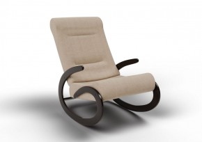 Кресло-качалка Мальта 10-Т-П (ткань/венге) ПЕСОК в Златоусте - zlatoust.ok-mebel.com | фото