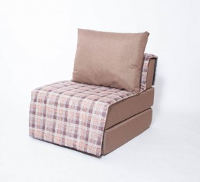 Кресло-кровать бескаркасное Харви (коричневый-квадро беж) в Златоусте - zlatoust.ok-mebel.com | фото