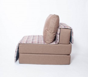 Кресло-кровать бескаркасное Харви (коричневый-квадро беж) в Златоусте - zlatoust.ok-mebel.com | фото 2