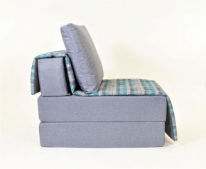 Кресло-кровать бескаркасное Харви (серый-квадро азур) в Златоусте - zlatoust.ok-mebel.com | фото 2